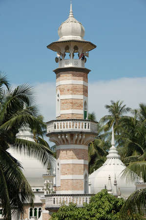 Minaret of an old Kuala Lumpur city mosqueの写真素材