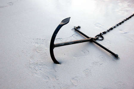 Anchor of small passenger shipの写真素材