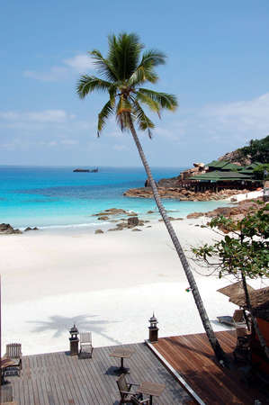 Beach scence in afternoon  Pulua Redang, Malaysiaの写真素材