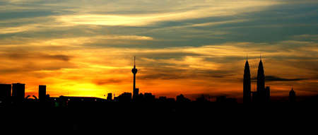 skyline of Kuala Lumpurの写真素材