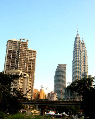 Kuala Lumpur, Malaysia skyline during evening
