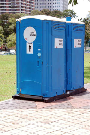 portable toilets to letの写真素材