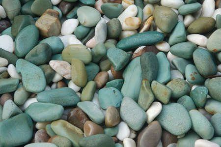 well washed river stones showing rounded shape