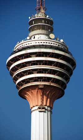  Kuala Lumpur tower with blue sky as backgroundのeditorial素材