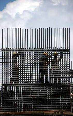 construction site showing reinforement bars in Kuala Lumpurの写真素材