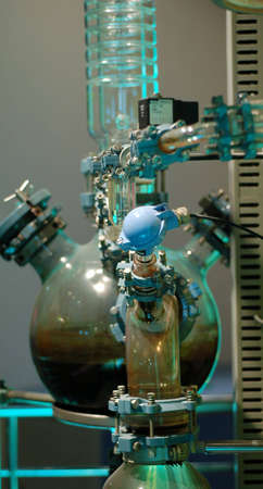 experiment showing  distillation processの写真素材