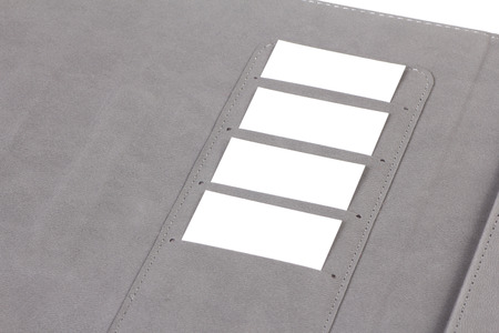 Case cover closed front for tablet on white background colorsの写真素材