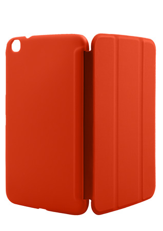 Case cover closed front for tablet on white background colorsの写真素材