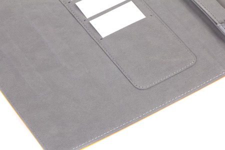 Case cover closed front for tablet on white background colorsの写真素材