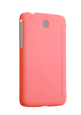 Case cover closed front for tablet on white background redの写真素材
