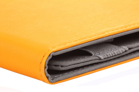 Case cover closed front for tablet on white background colorsの写真素材