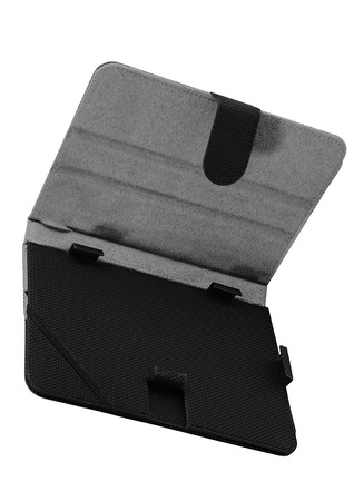 Case cover open inside front for tablet on white background colorsの写真素材
