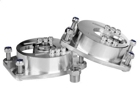 Camber plates drift aluminium race car tuning partsの写真素材