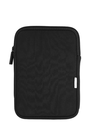 Tablet case cover bag black material zip pocketの写真素材