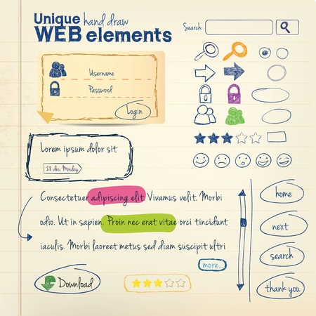 Hand draw のイラスト素材