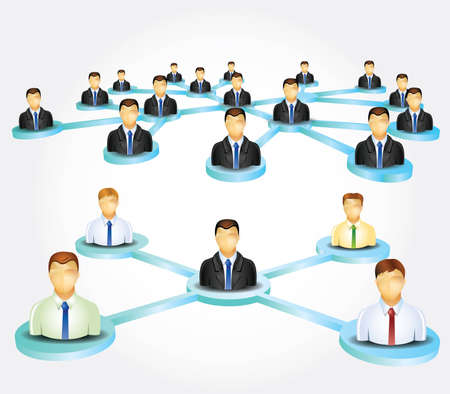 Business networkのイラスト素材