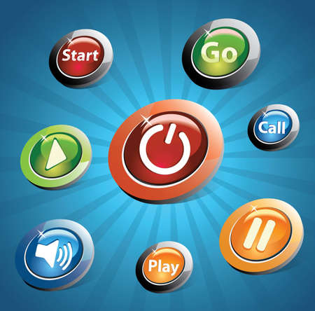 circle iconsのイラスト素材