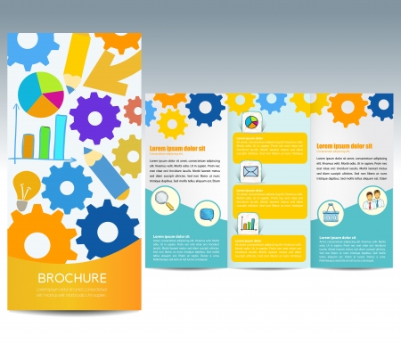 Template for advertising brochureのイラスト素材