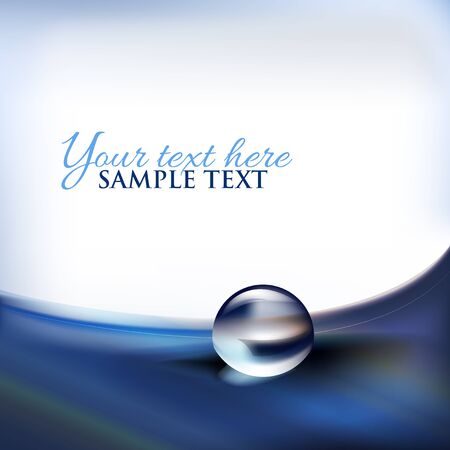 water drop, cardのイラスト素材