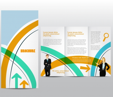 Business brochure templateのイラスト素材