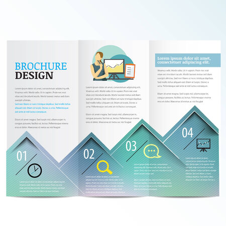 Brochure templateのイラスト素材