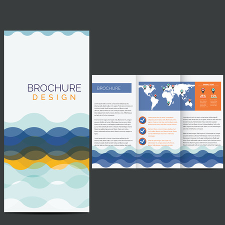 Vector Brochure Layout design templateのイラスト素材