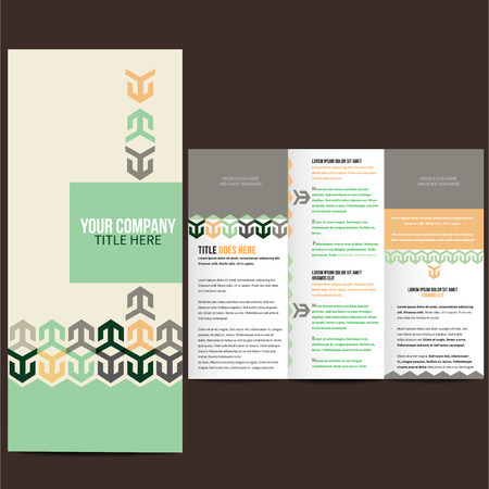 Brochure design templateのイラスト素材