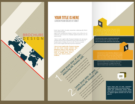 Vector Brochure Layout Design Templateのイラスト素材