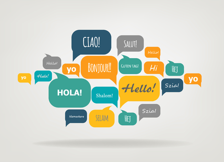 Social Network Vector Concept. Flat Design.のイラスト素材