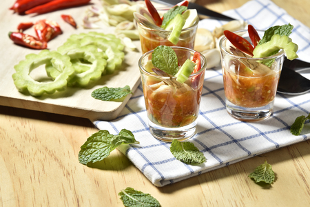 shrimp in fish sauce spicy,Thai food.の写真素材