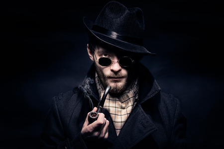 Portrait of man,  like characterの写真素材