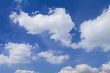 Clouds on the blue sky. Good for creating composite and brushes.の写真素材