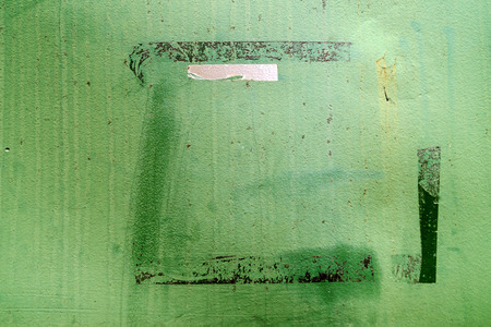 Green Metal Wallの写真素材