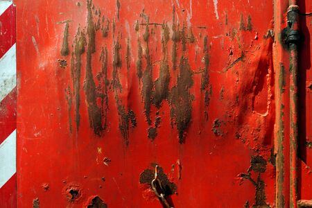 Minimal photograph of a red container wallの写真素材