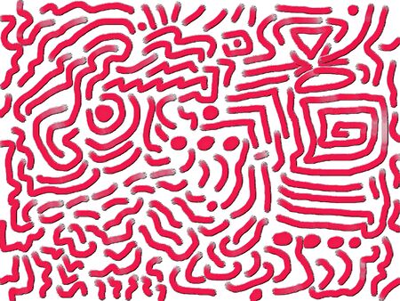 Digital painting of a graffiti style pattern for use as a background.の写真素材
