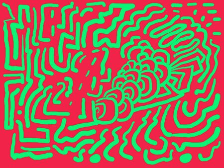 Digital painting of a graffiti style pattern for use as a backgroundの写真素材