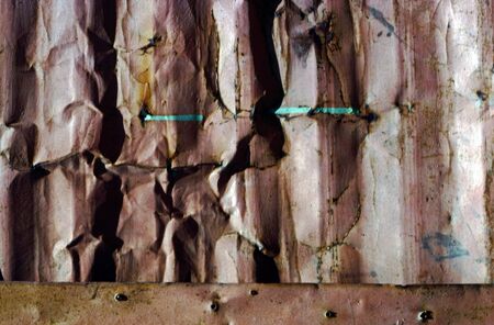 Close up photography of a rusty metal wallの写真素材
