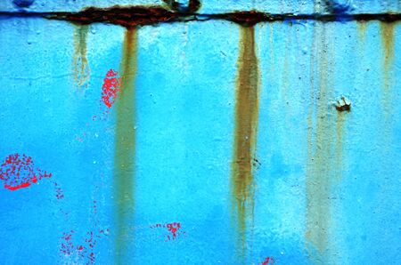 close up photography of a rusty metal wallの写真素材