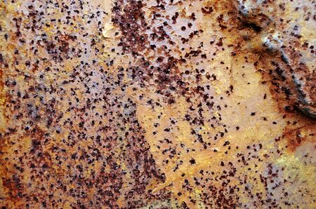close up photography of a rusty metal wallの写真素材