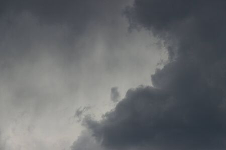 A dark rain clouds on the sky