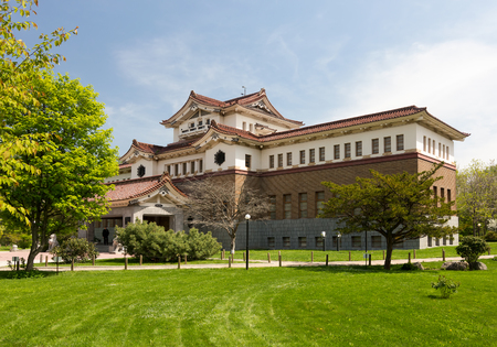 Old traditional Japanese stone building. Historical Museumのeditorial素材