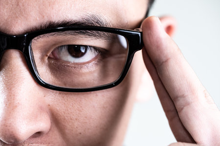 the businessman wearing glasses. the concept of business, confidence, exclusive and professional