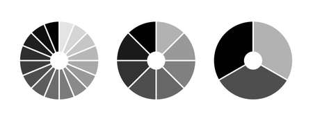Loading process bar vector isolated elements on white backgroud.のイラスト素材