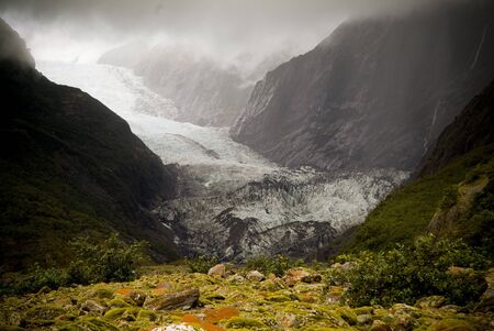 Franz Josef Glacier, New Zealandの写真素材