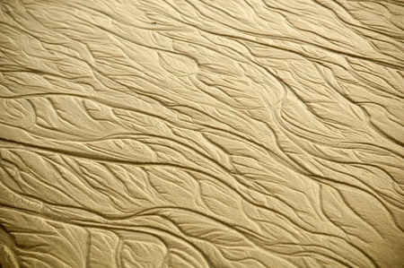Intricate patterns form in the sandの写真素材