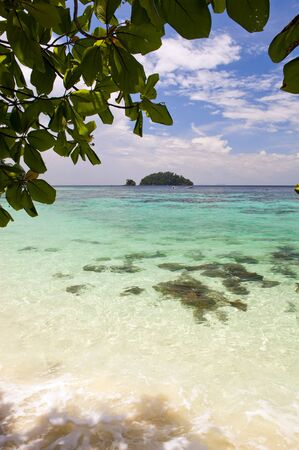 Perfect white sand beach in paradise location