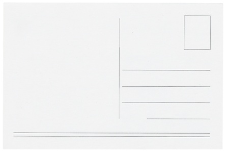 Blank postcards isolated in high resolutionの写真素材