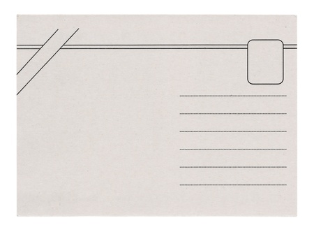 Blank postcards isolated in high resolutionの写真素材