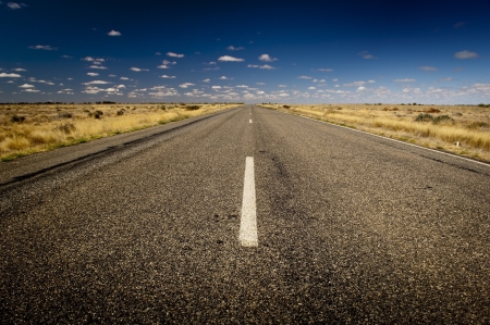 Open road ahead, endless road for conceptの写真素材