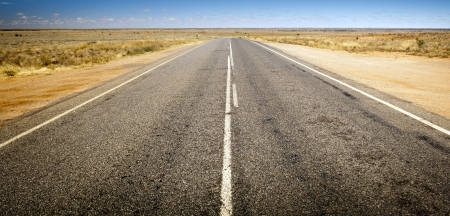 Open road ahead, endless road for conceptの写真素材